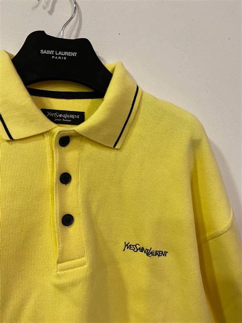 yellow ysl sweater|ysl crewneck sweatshirt.